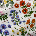Oilcloth Knitting Craft or Overnight Bag - Wild Flowers