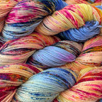 Gilliangladrag Holy Fluff Silver Sparkle Sock Yarn 100g Hand Dyed  : FunkyTown