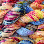 Gilliangladrag Holy Fluff Silver Sparkle Sock Yarn 100g Hand Dyed  : FunkyTown