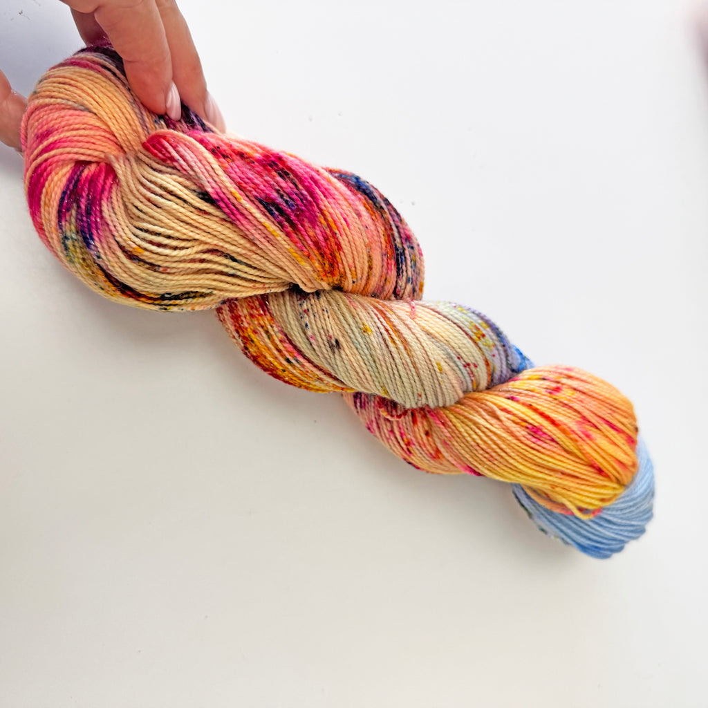 Gilliangladrag Holy Fluff Silver Sparkle Sock Yarn 100g Hand Dyed  : FunkyTown