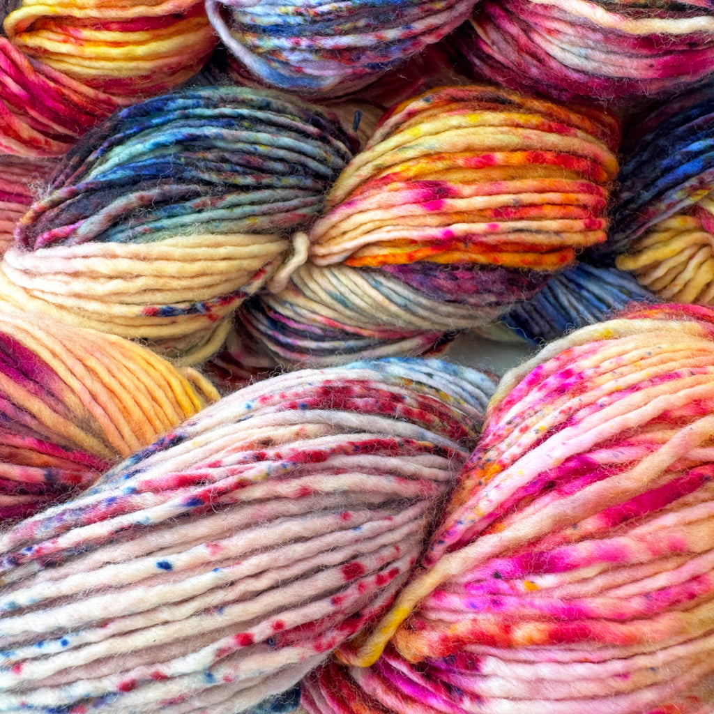 Hand Dyed Merino DK : Gilliangladrag Holy Fluff  : Funkytown