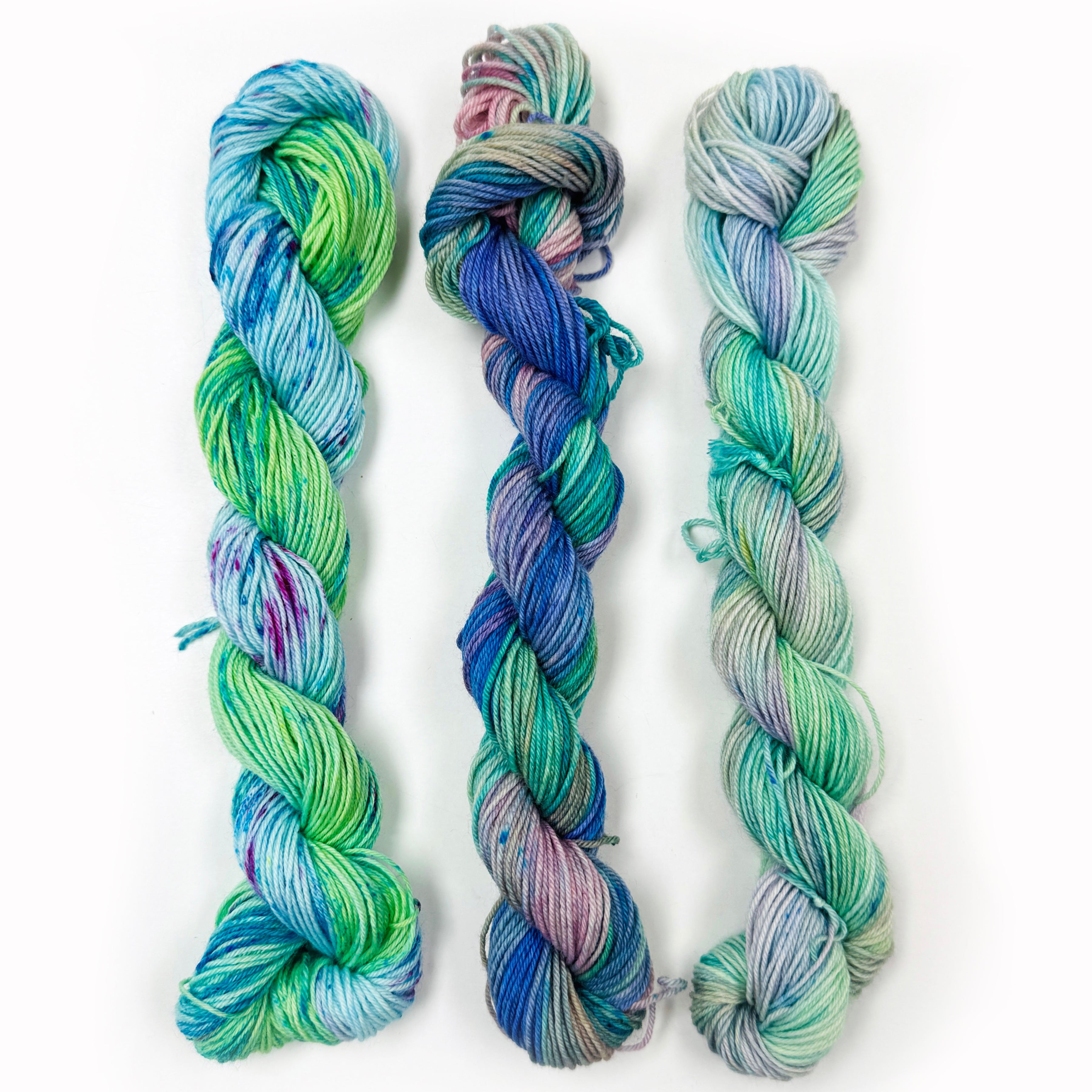 Gilliangladrag Holy Fluff Hand Dyed Sock Mini Skein FADE 3 x  20g : Drunk in Love