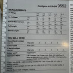 Kids Cardigan Pattern 9552 Age 2-11 years