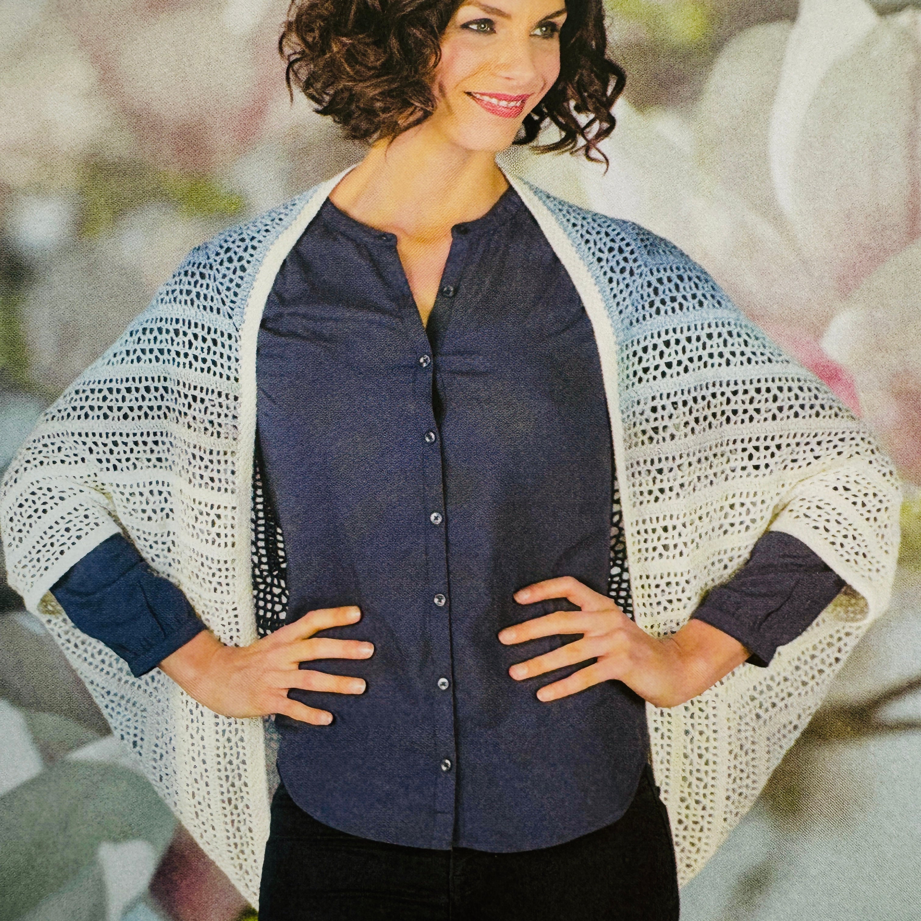 Crochet Kit : Indigo Shrug