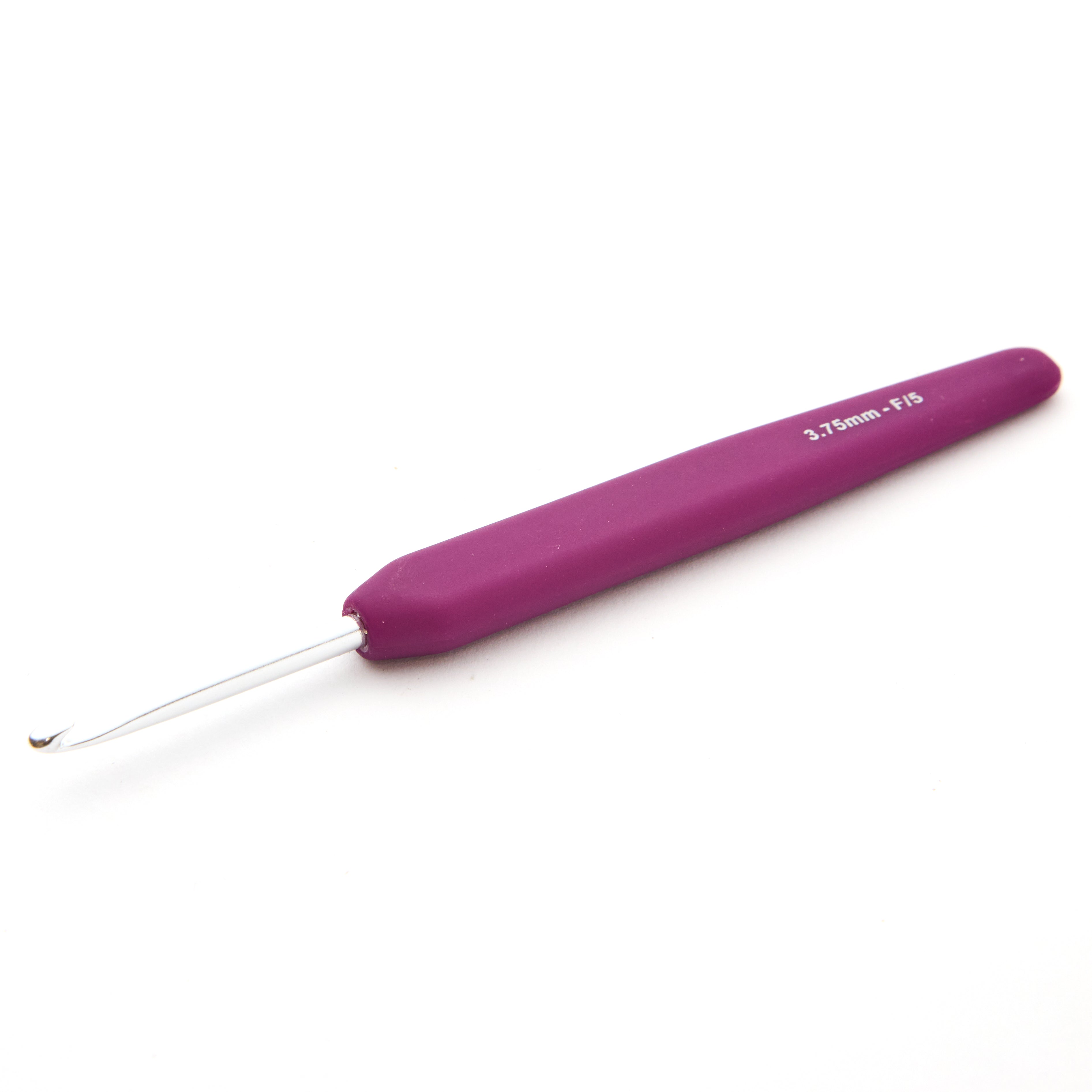 3.75mm Crochet Hook : Waves : Aluminium  : Royal Plum : 3.75mm