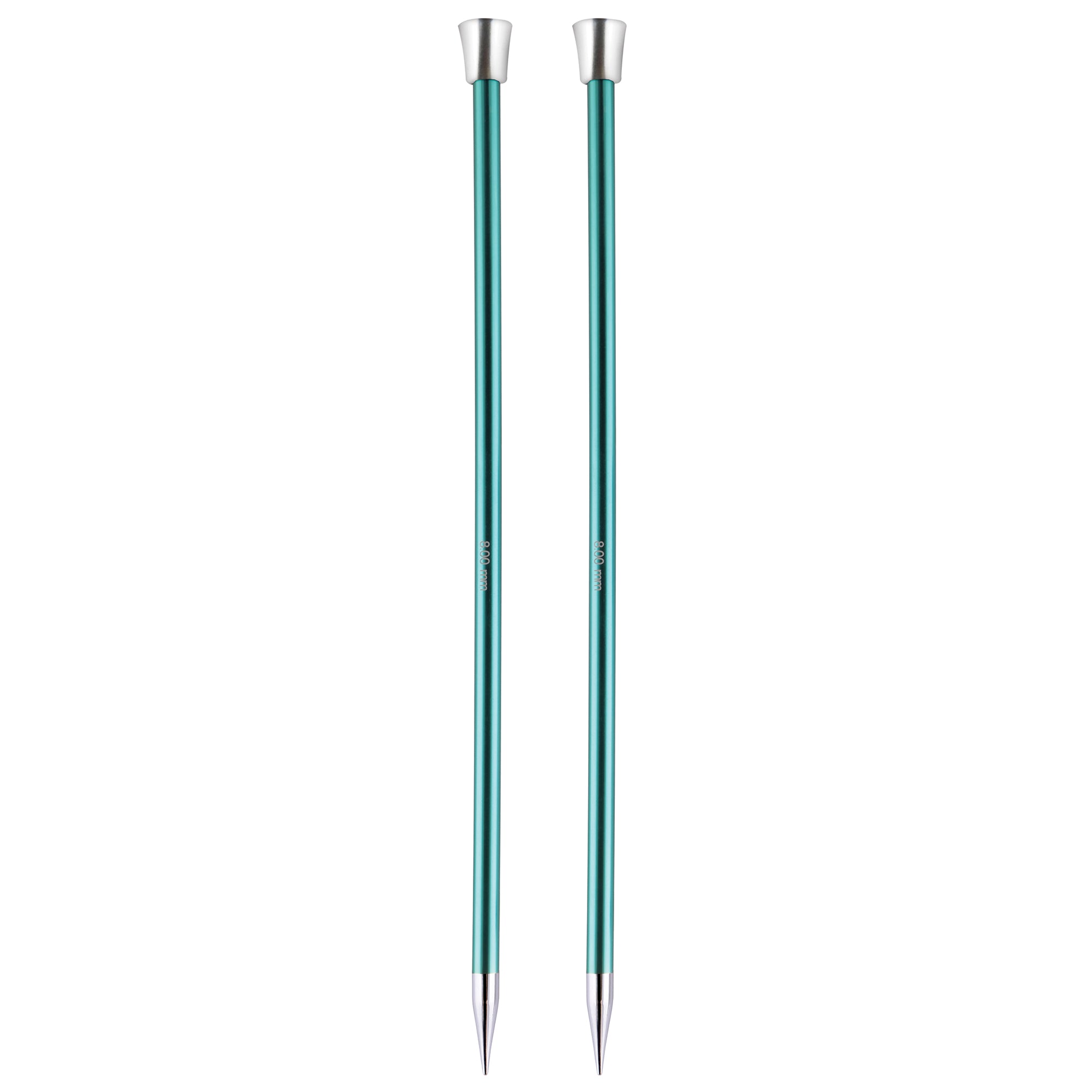 Knitting Needles: Single-Ended: Aluminium Zing: 35cm x 8.00mm