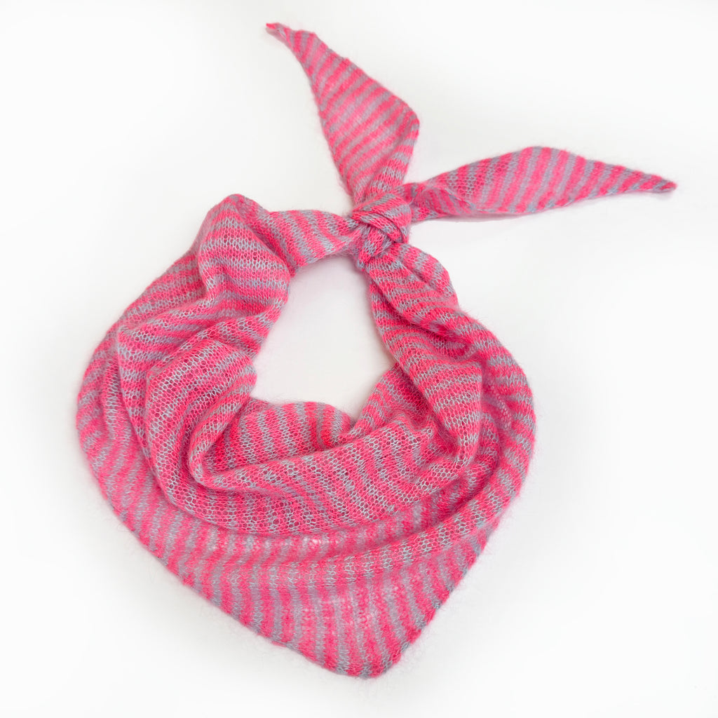 Gilly's KidSilk Stripe Bandana Knitting Kit Pack
