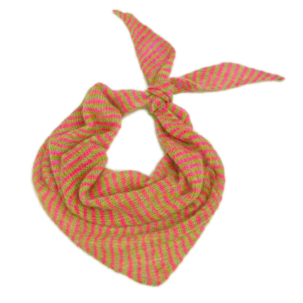 Gilly's KidSilk Stripe Bandana Knitting Kit Pack