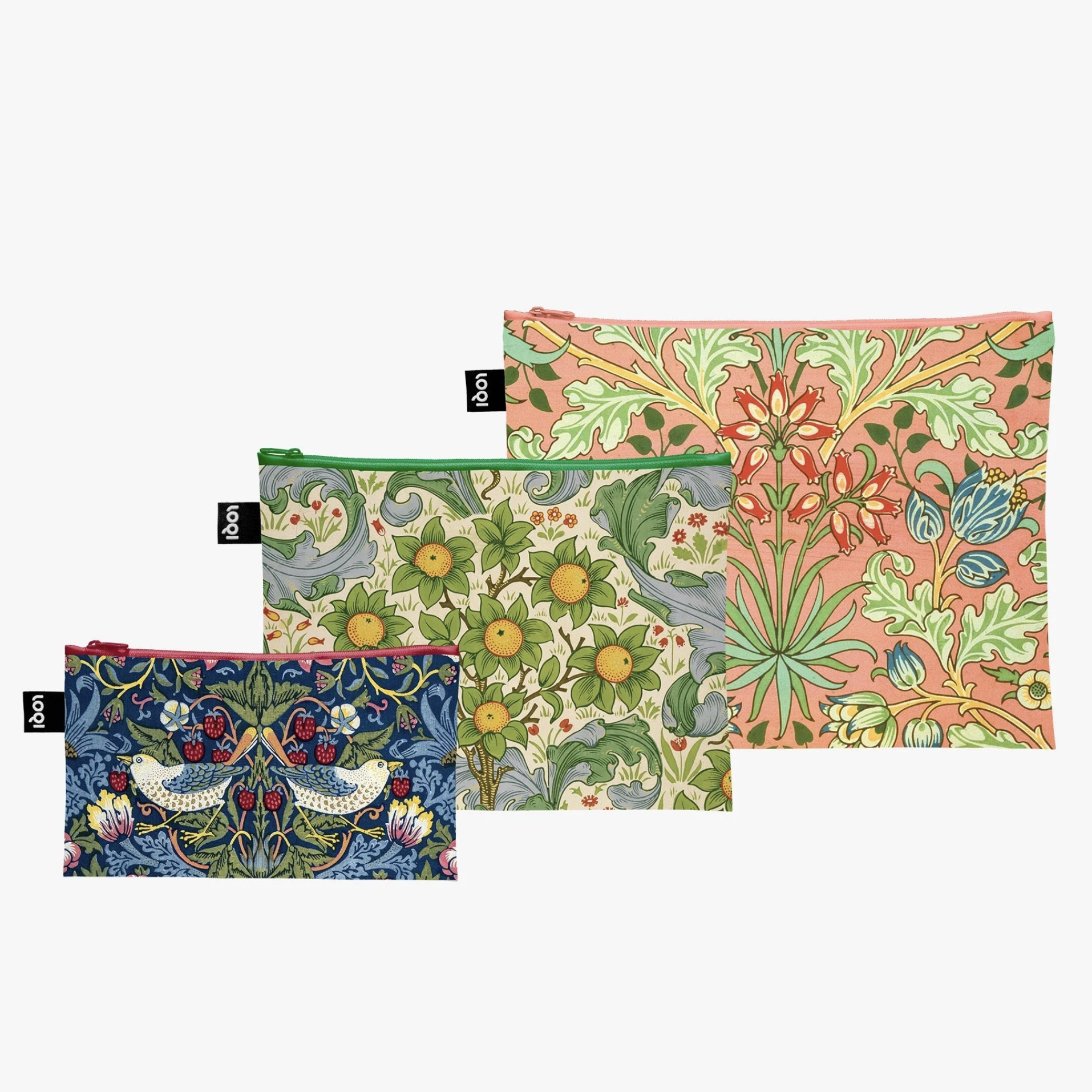 William Morris Recycled Zip Pockets