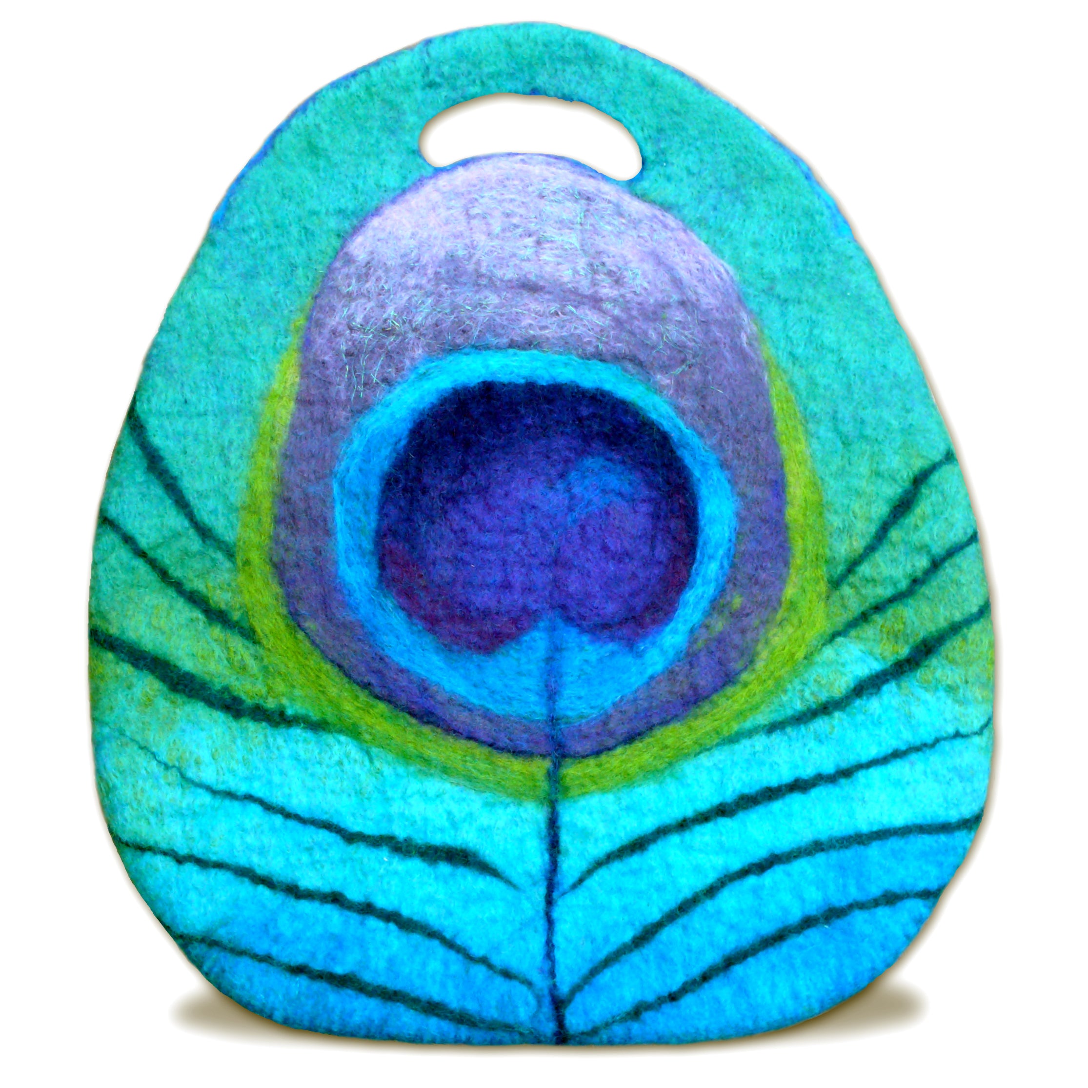 Mrs Peacock Bag Wet Felting Kit