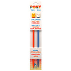 Kids Knitting Needles 18cm x 4mm : Pony Orange & Blue