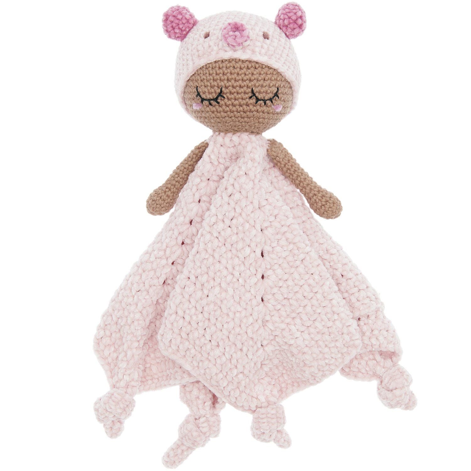 Ricorumi Crochet Kit : Baby Blankie : Pink Piglet