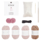 Ricorumi Crochet Kit : Baby Blankie : Pink Piglet