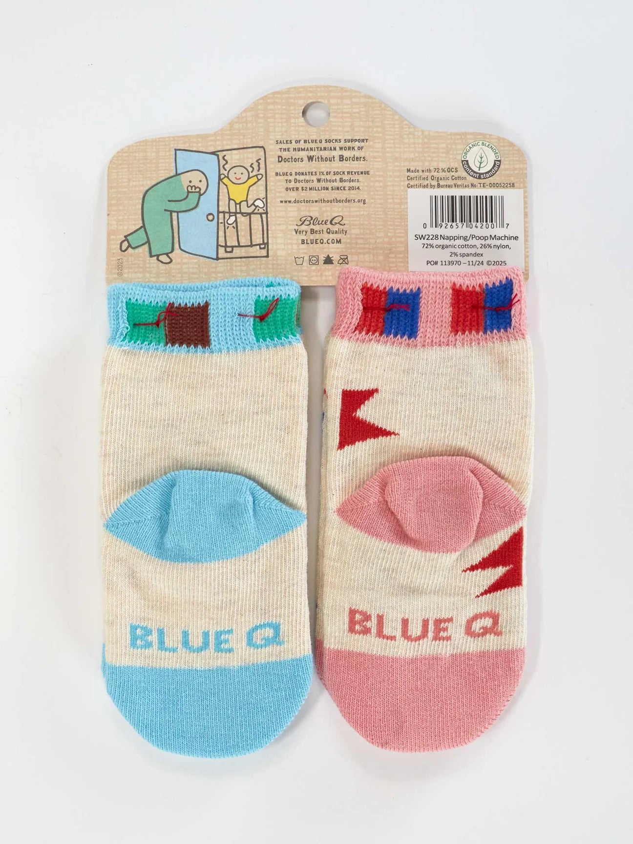 Napping / Poop Machine Baby Socks 0-12 months