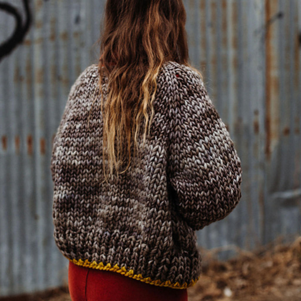 Knitting Kit Cardigan : Super Chunky Rasta Mimico Cardigan