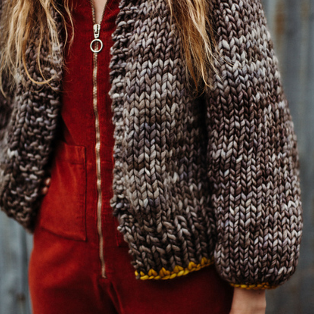 Knitting Kit Cardigan : Super Chunky Rasta Mimico Cardigan