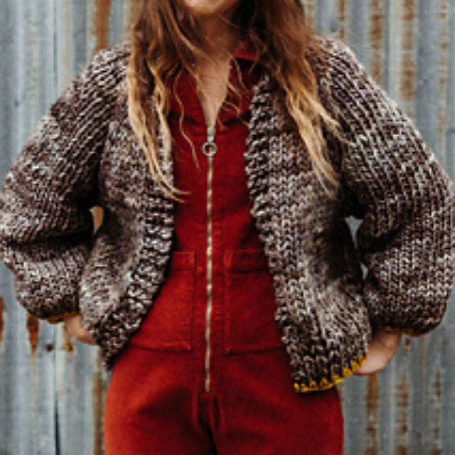 Knitting Kit Cardigan : Super Chunky Rasta Mimico Cardigan