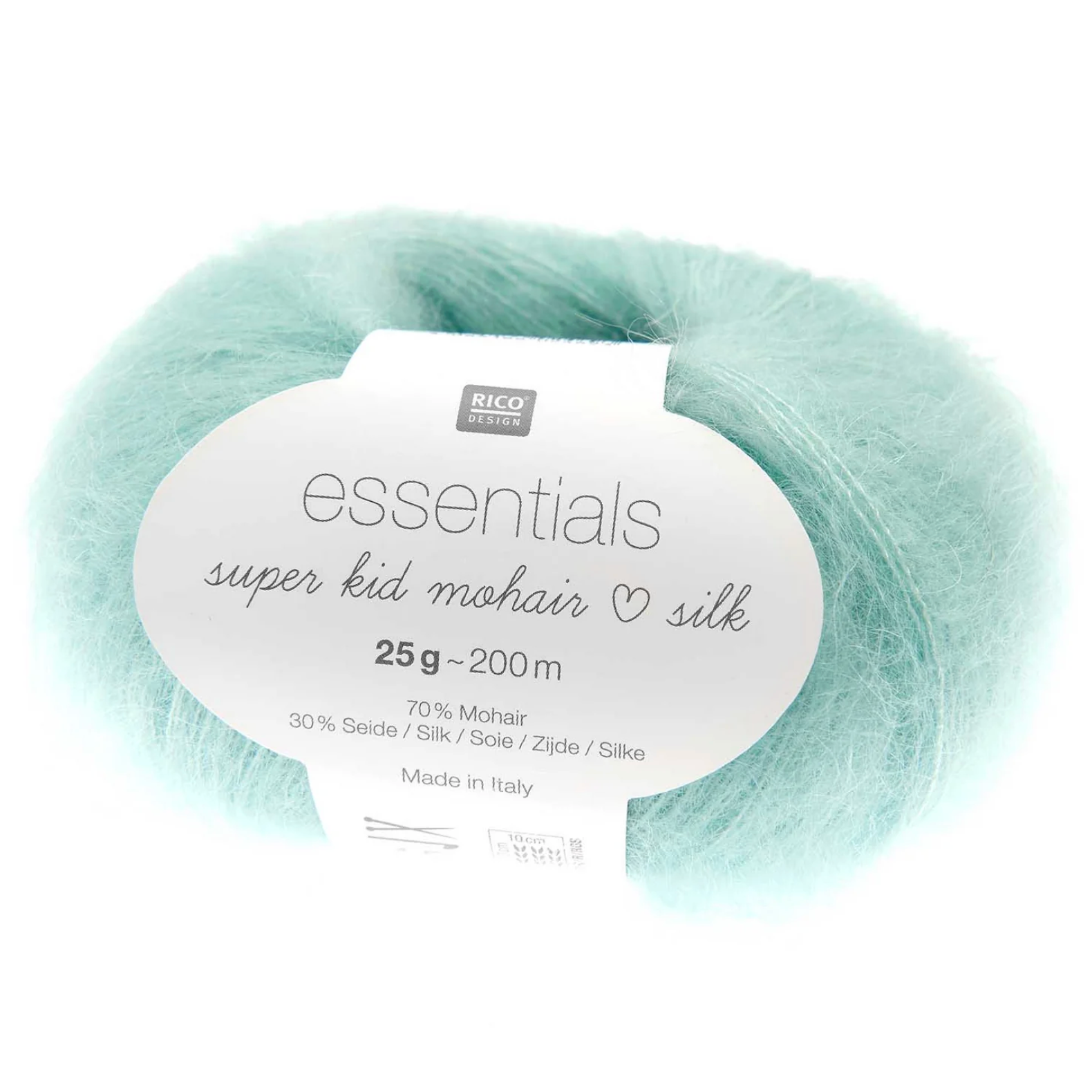 Puffed Short Sleeve Super Kid Mohair Jumper Knitting Kit : 2 colours