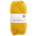 Rico Creative Cotton Aran Mustard Yellow Colour 70
