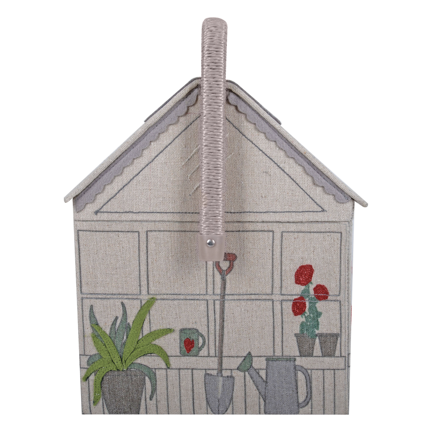Sewing Box : Embroidered Strawberry Greenhouse