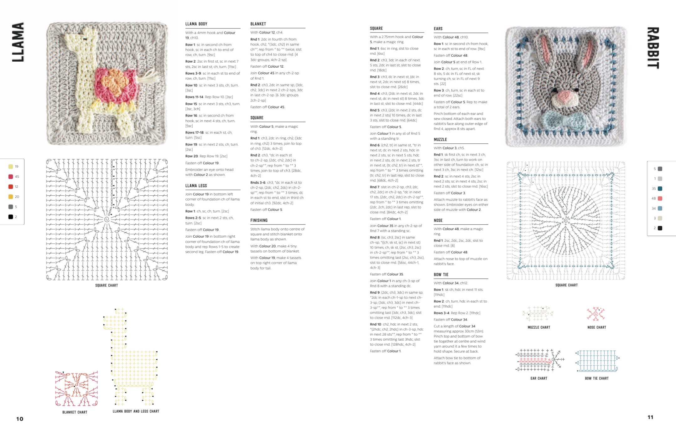 3D Animal Granny Squares