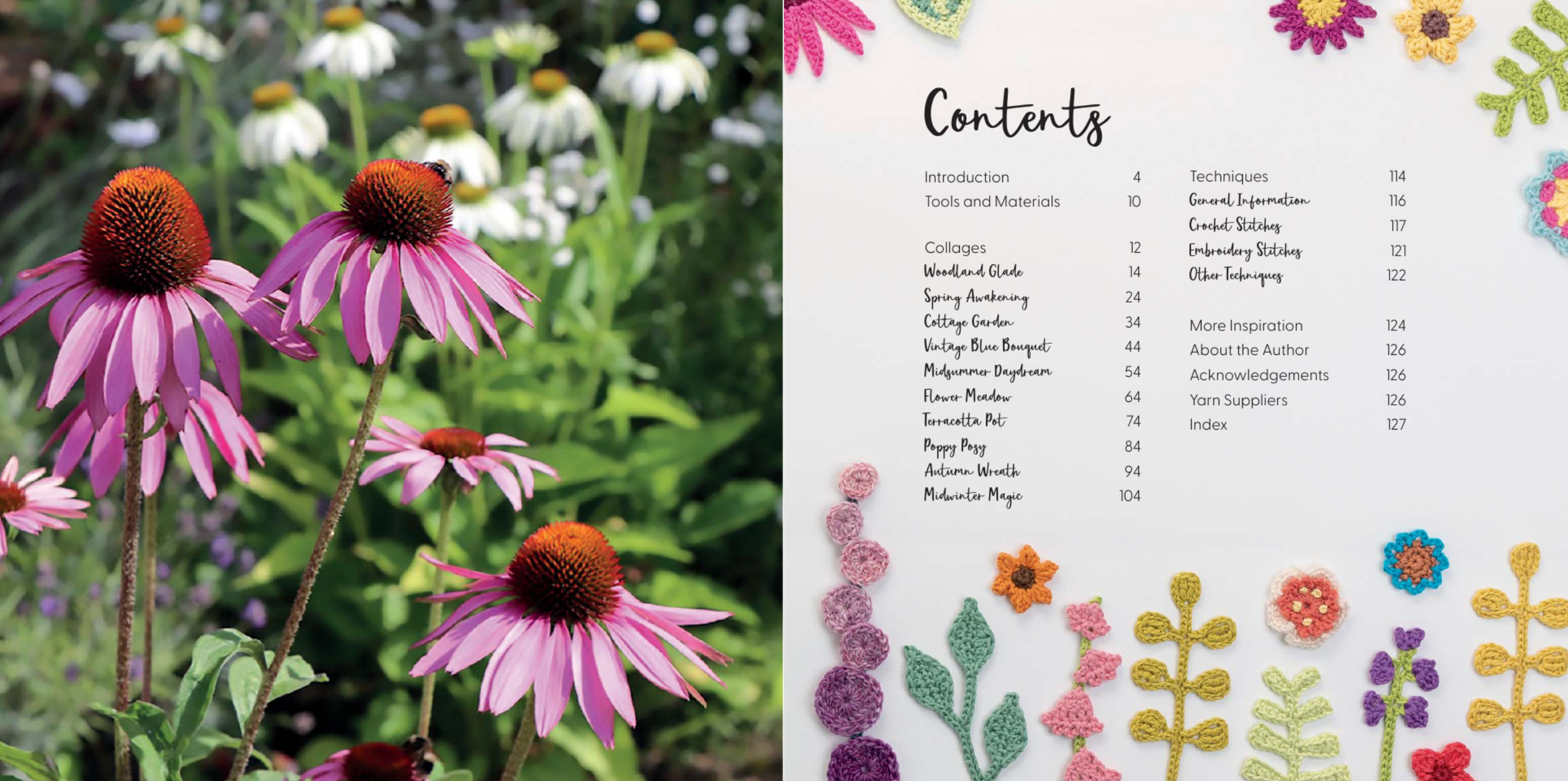 Crochet Collage Garden