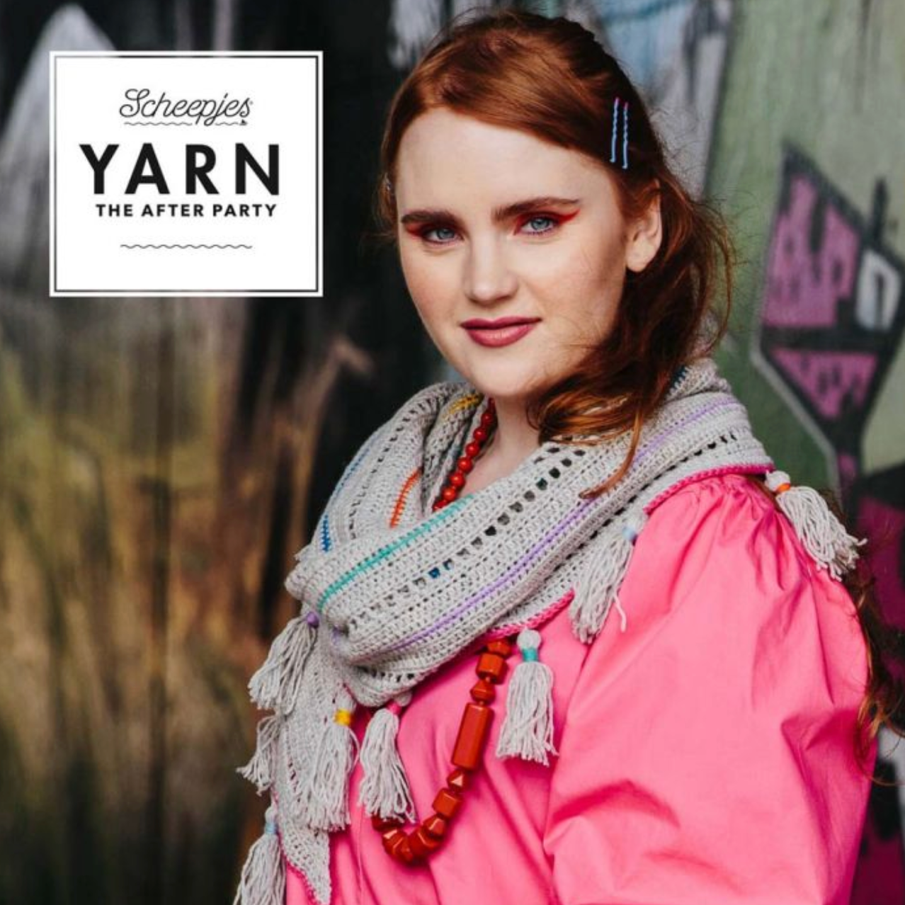 Rainbow Interrupted Shawl Crochet Pattern