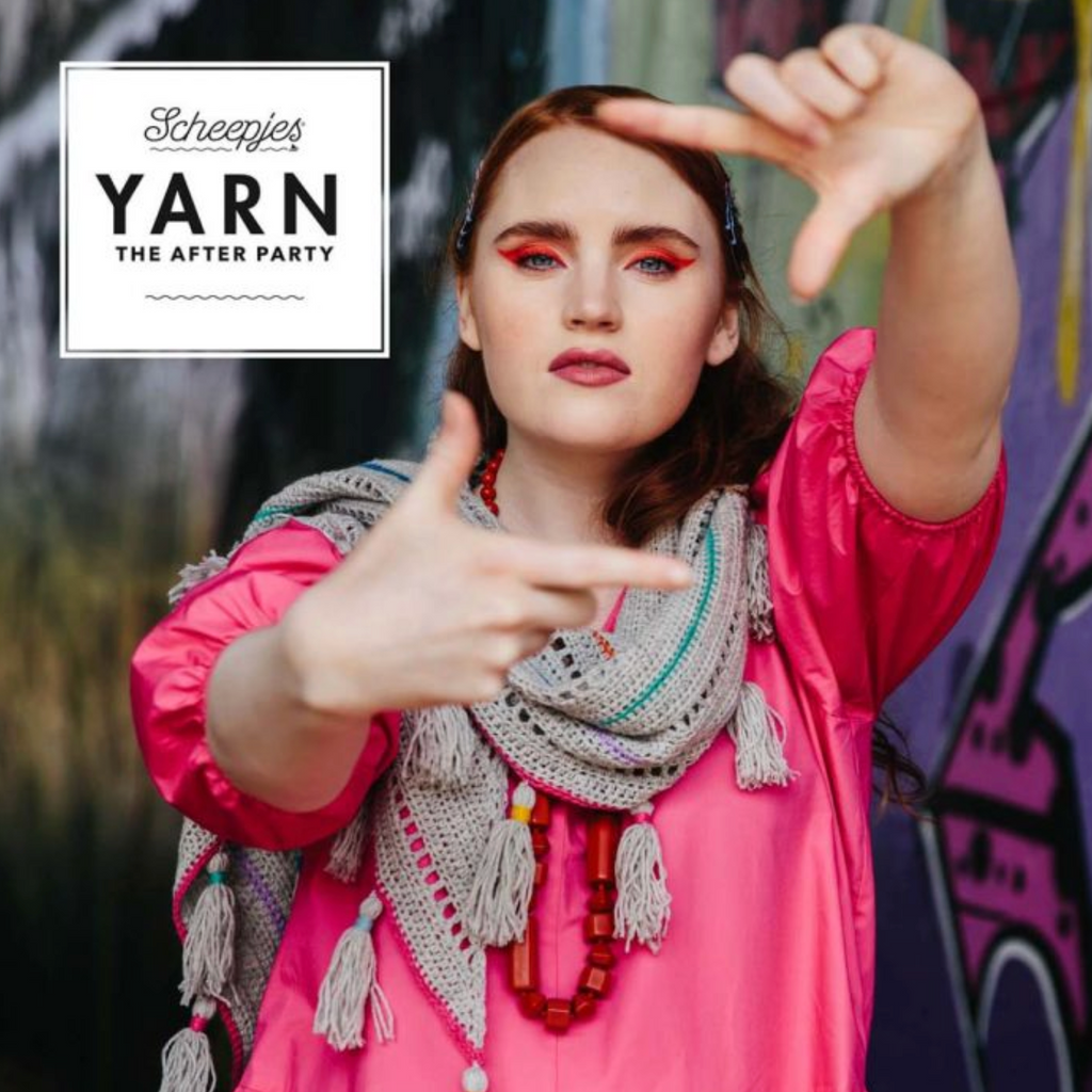 Rainbow Interrupted Shawl Crochet Pattern