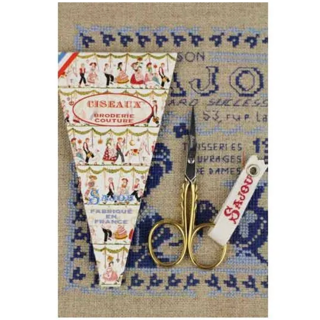 Sajou Embroidery scissors : Gilded Scallop