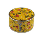 Sajou Round Box Cross Stitch Kit : Yellow Indienne