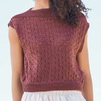 Rico Short Sleeve Jumper Knitting Pattern 1262