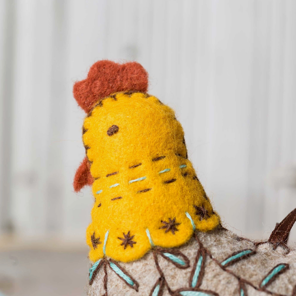 French Hen Felt Craft Mini Kit