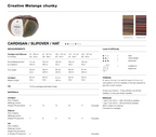 Rico Melange Chunky Pattern 1294 Hat Slipover & Cardigan