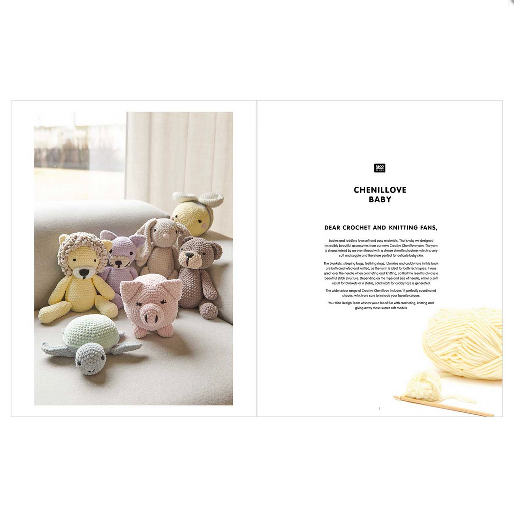 Baby Chenillove GB : Baby Chenille Knit & Crochet Accessories Book