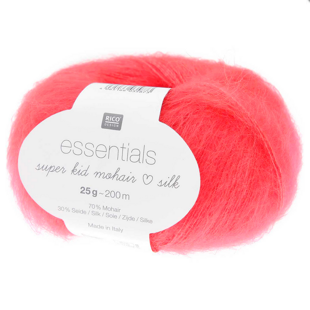 Super Kid Mohair Silk 25g Neon Red 064