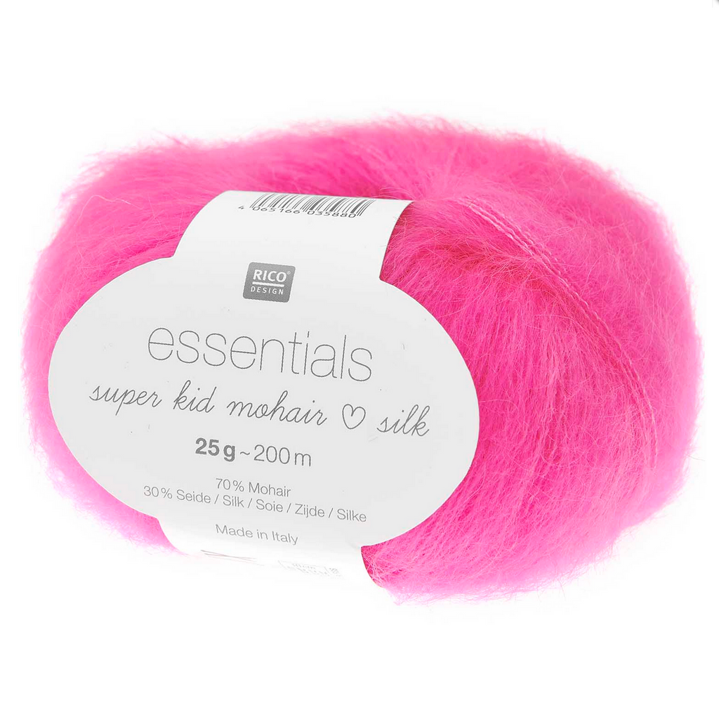 Super Kid Mohair Silk 25g Neon Pink 065