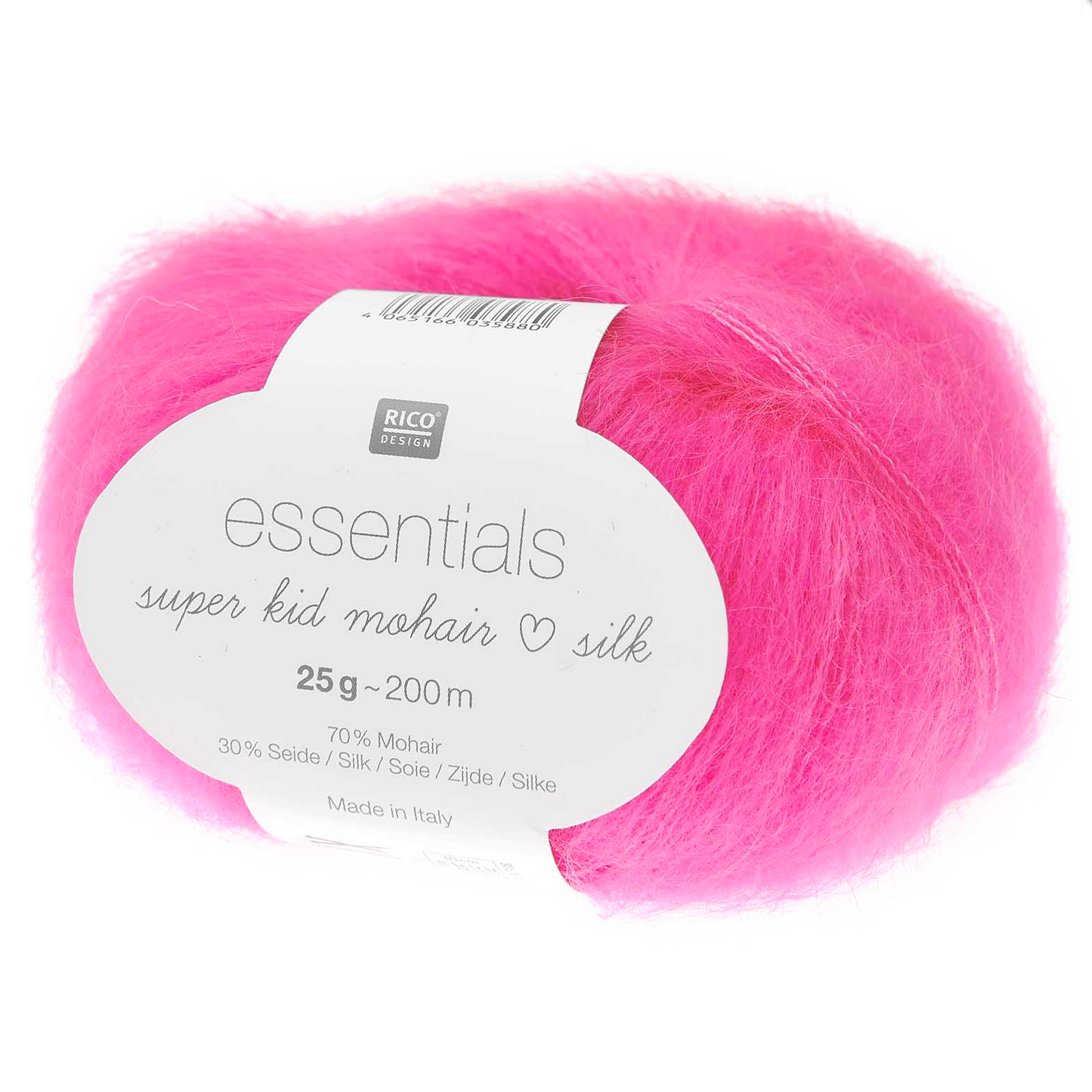 Super Kid Mohair Silk 25g Neon Pink 065