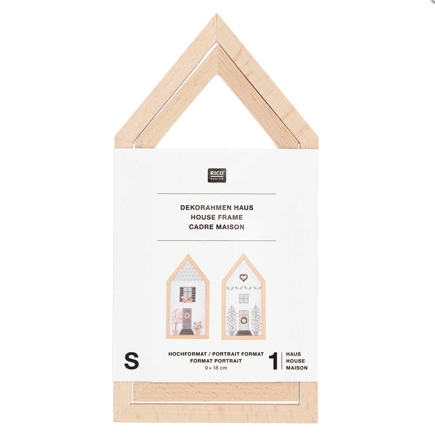 Decorative Embroidery Frame : Small Narrow House