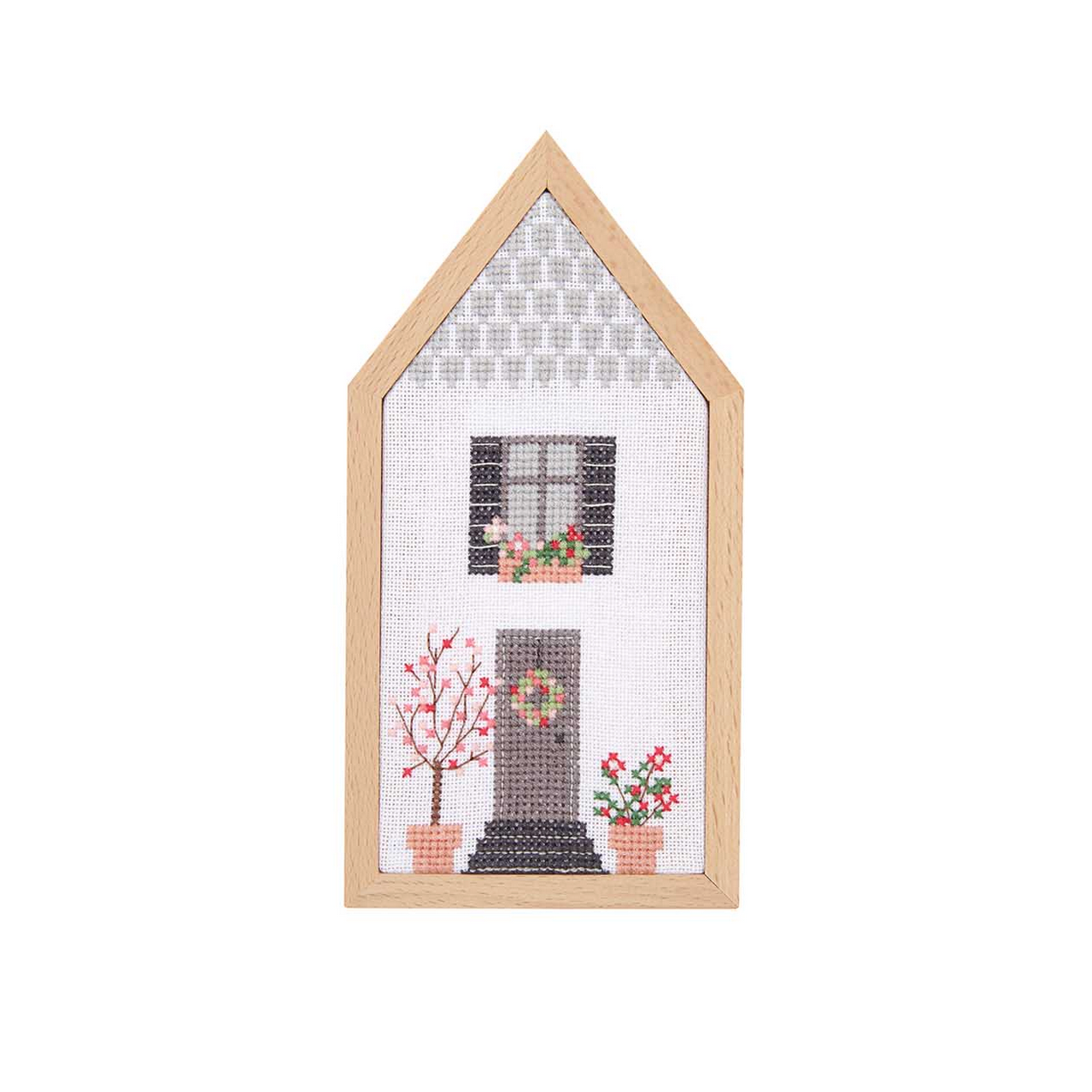 Decorative Embroidery Frame : Small Narrow House
