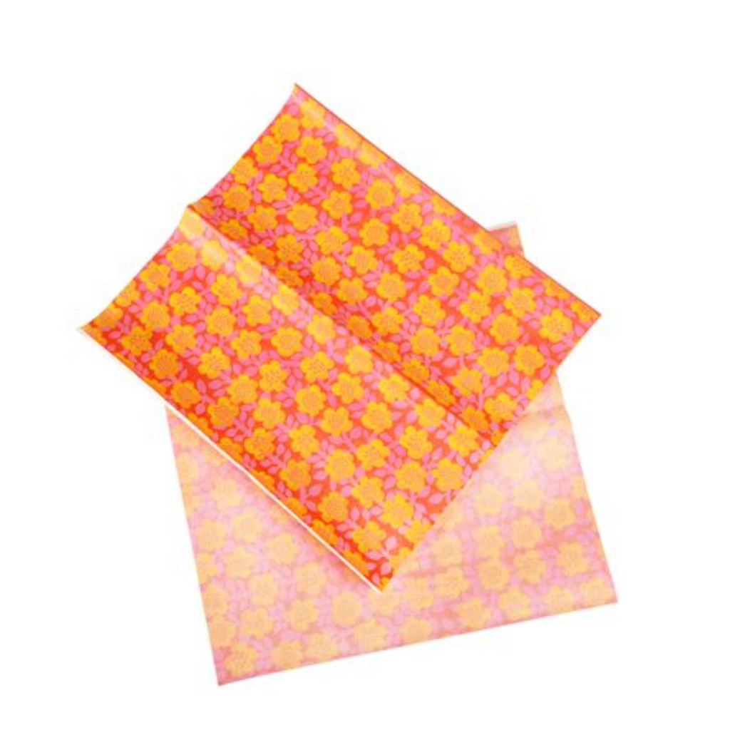 30 Flowery sheets Greaseproof Paper - Buttercup