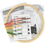 Hoop Embroidery Kit : Cat in a Floral Basket