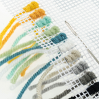 Half Cross Stitch / Tapestry Kit : Cushion : Bees