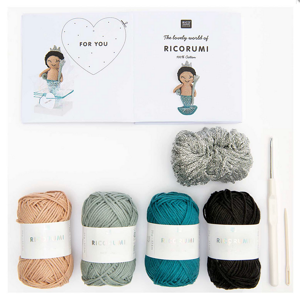 Crochet Kit : Neptune Mermaid Toy