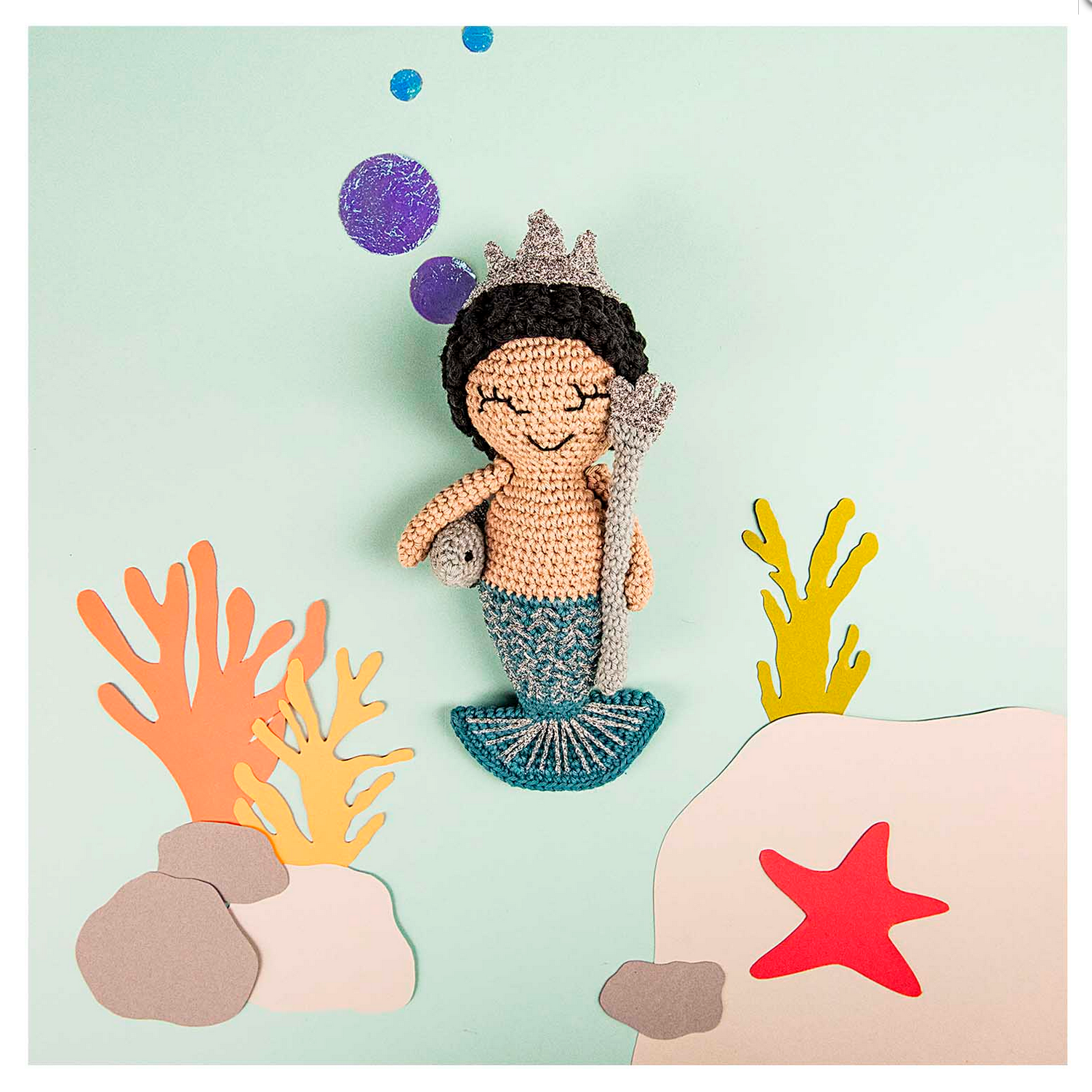Crochet Kit : Neptune Mermaid Toy
