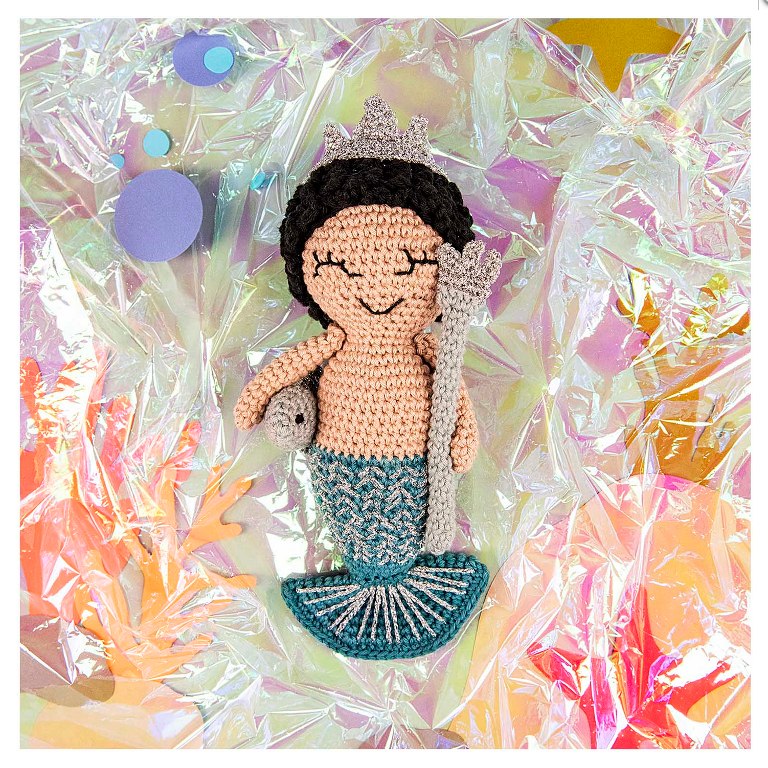 Crochet Kit : Neptune Mermaid Toy