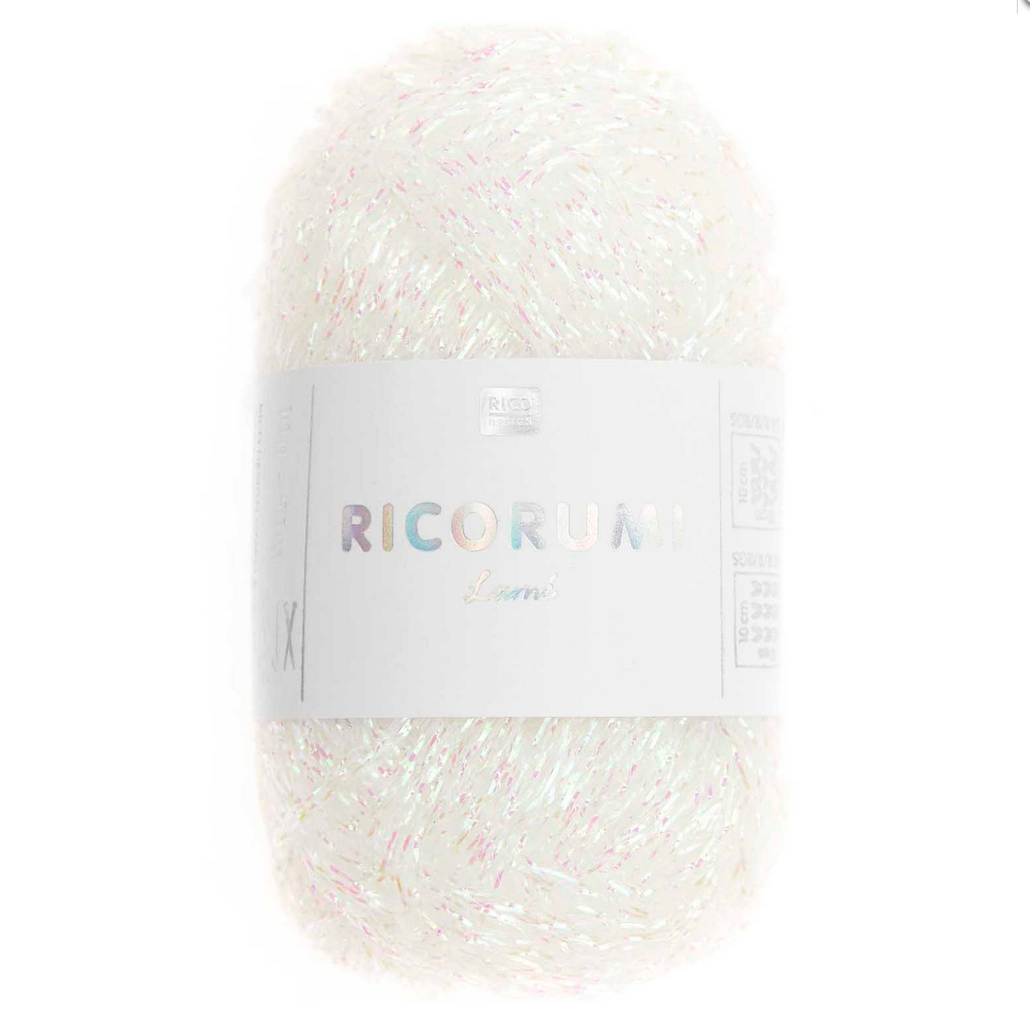 Ricorumi Lamé : White iridescent