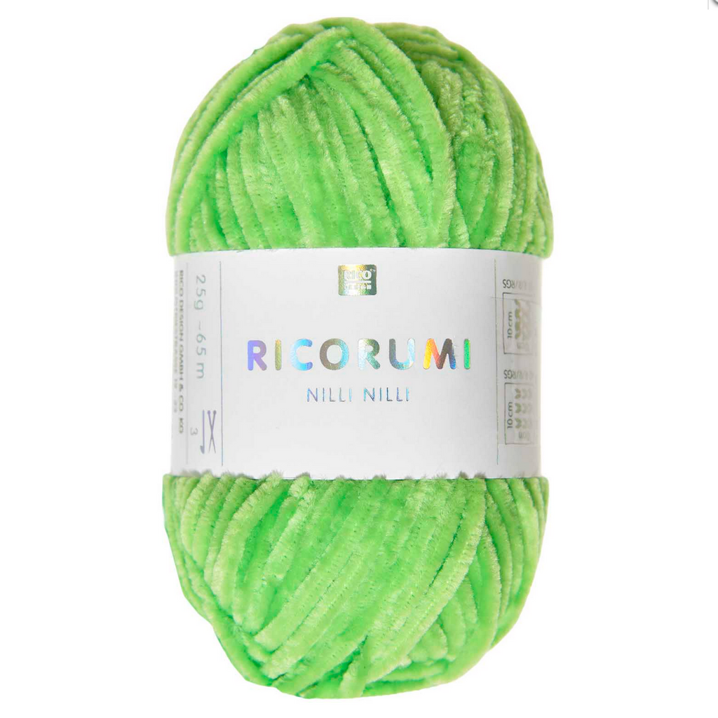 Ricorumi 25g Nilli Nilli Chenille : Neon Green 030