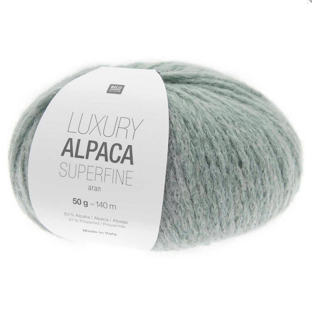 Rico Luxury Alpaca Superfine Aran 50g 025 Mint
