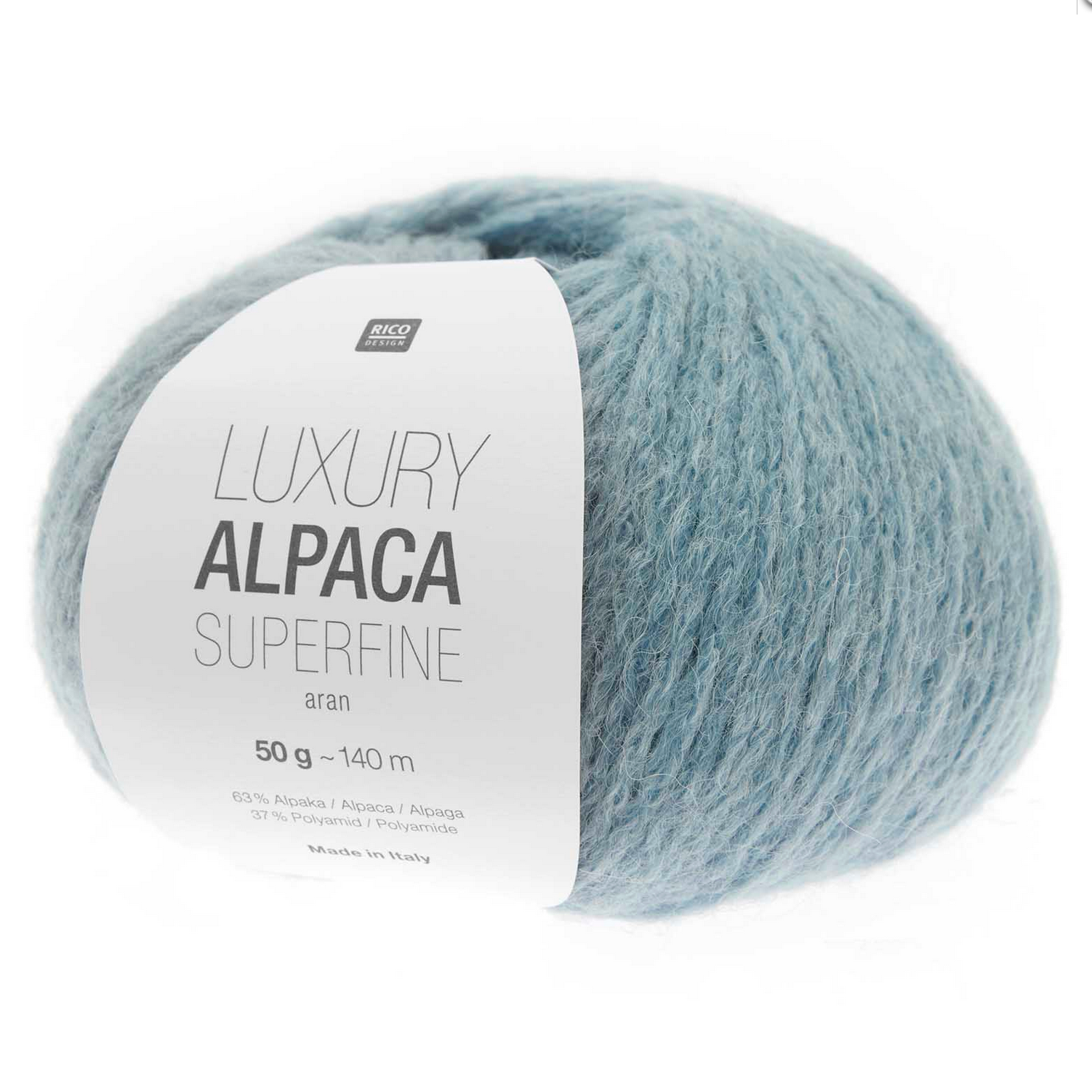Rico Luxury Alpaca Superfine Aran 50g 027 Light Blue