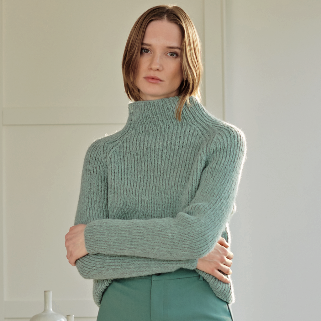 Rico Womens Jumper Pattern 1304 : Luxury Alpaca Superfine Aran